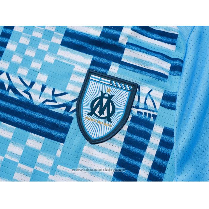 Tracksuit Olympique Marseille Short Sleeve 2024-2025 Blue - Shorts
